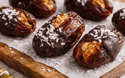 Datteln mit Schokolade