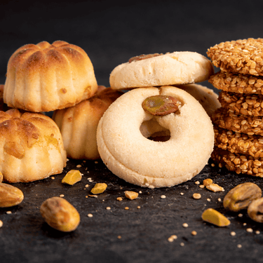 Traditionelles Nawashef Gebäck in gemischter Auswahl