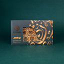 Verpackung des Ouch Gebäcks mit Pistazien, Vorderseite